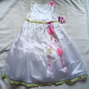 NEW Girls Vintage Jenny Annie Dots Flower Girl Dress Size 6X